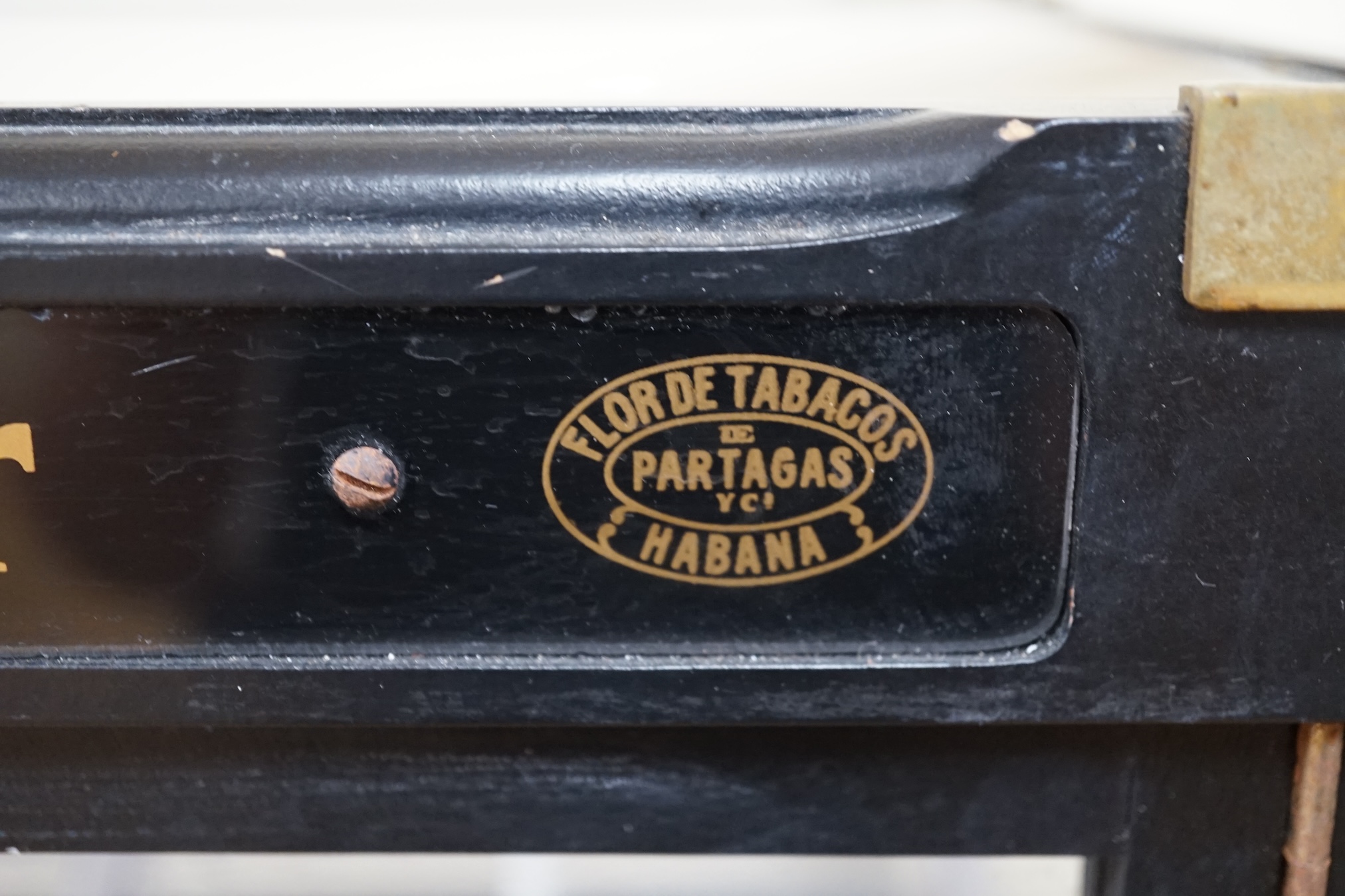 An Havana cigar humidor, advertising display case, 55cm wide. Condition - fair